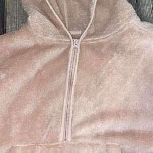 Soft Pink Cropped Sweatshirt